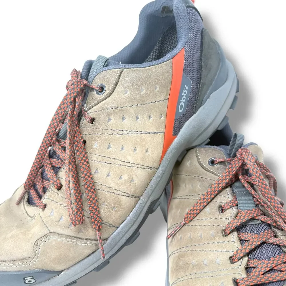 Oboz Hiking Shoes Men's UK 9 Tan Nubuck Trail Sneakers BDry Waterproof Outdoor